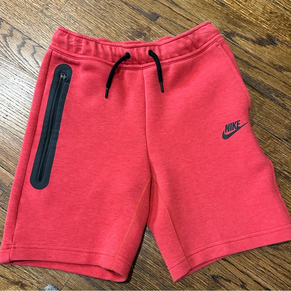 Nike Boy’s Red Nike Tech Shorts
